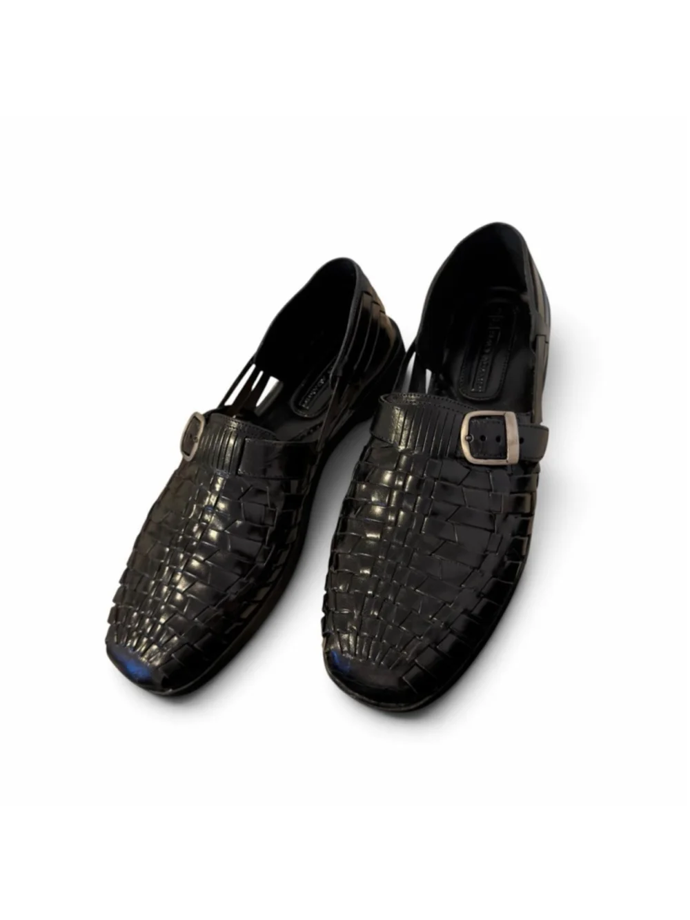 Stacy Adams Woven 100% Leather Fisherman Shoes Men’s 13  Bottega Veneta–inspired